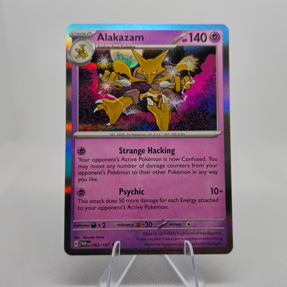 Pokemon Alakazam holo #82 TWM Twilight Masquerade